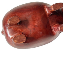 Load image into Gallery viewer, Hand Carved Heavy Wooden Hippo 3.5" Tall