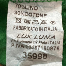 Load image into Gallery viewer, Green Cotton Linen Maxi Skirt With Pockets Size Medium