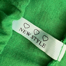 Load image into Gallery viewer, Green Cotton Linen Maxi Skirt With Pockets Size Medium