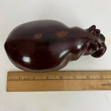 Load image into Gallery viewer, Hand Carved Heavy Wooden Hippo 3.5" Tall