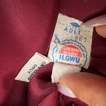 Load image into Gallery viewer, Vintage Red Silk Glitter Column Dress Size 12