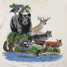 Load image into Gallery viewer, Vintage Single Stitch Harlequin Wildlife T-Shirt Size Medium