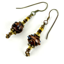 Load image into Gallery viewer, Dangle Glass Bead Earrings