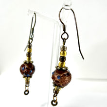 Load image into Gallery viewer, Dangle Glass Bead Earrings