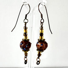 Load image into Gallery viewer, Dangle Glass Bead Earrings