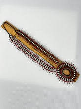 Load image into Gallery viewer, Vintage Woven Glass Seed Bead Medallion Pendant Necklace