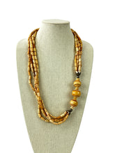 Load image into Gallery viewer, Handcrafted Silver Wood Bead Women Necklace