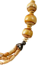 Load image into Gallery viewer, Handcrafted Silver Wood Bead Women Necklace