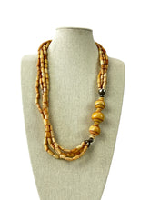 Load image into Gallery viewer, Handcrafted Silver Wood Bead Women Necklace
