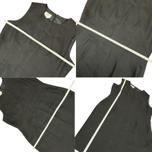 Load image into Gallery viewer, Talbots Black 100% Linen and Polyester Sleeveless Dress Size 16
