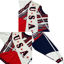 Load image into Gallery viewer, VTG USA World Cup Coogi Style Tundra Sweater Mens Biggie Knit Colorful 90s Large