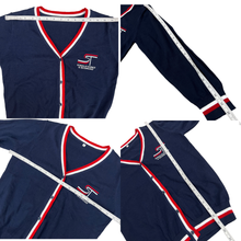 Load image into Gallery viewer, School of Science and Technology Blue Cardigan Sweater
