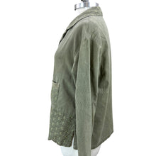 Load image into Gallery viewer, Vintage Light Green Corduroy Embroidered Jacket Petite Medium