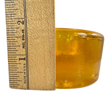 Load image into Gallery viewer, Blenko Heavy Amber Art Glass Candlestick