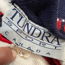 Load image into Gallery viewer, VTG USA World Cup Coogi Style Tundra Sweater Mens Biggie Knit Colorful 90s Large