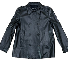 Load image into Gallery viewer, Ellen Tracy Black Leather 90s Jacket Size 6