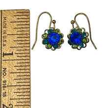 Load image into Gallery viewer, Blue Stone Bead Dangles Earrings