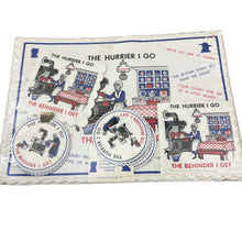 Load image into Gallery viewer, The Hurrier I Go The Behinder I Get Mid-Century Kitsch Hostess Set Coasters Napkins