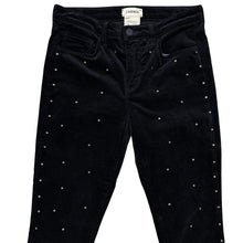 Load image into Gallery viewer, L'Agence Black Velvet Rhinestone Jeans Size 26