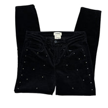 Load image into Gallery viewer, L'Agence Black Velvet Rhinestone Jeans Size 26