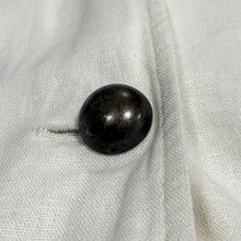 Load image into Gallery viewer, Vintage White Linen Safari Jacket 4-Pocket Button Front Blazer Size XL/2XL