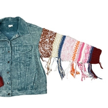 Load image into Gallery viewer, Pol Siage Cropped Oversized Pullover Thermal Sweatshirt Size Small