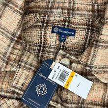 Load image into Gallery viewer, Thick Tan Brown Flannel w Pockets Size Small