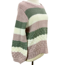 Load image into Gallery viewer, Color Block Chunky Knit Sweater