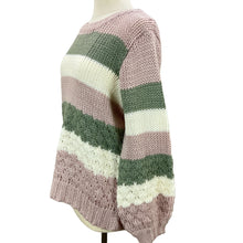 Load image into Gallery viewer, Color Block Chunky Knit Sweater