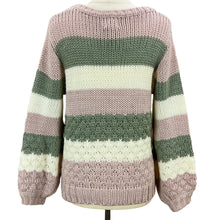 Load image into Gallery viewer, Color Block Chunky Knit Sweater