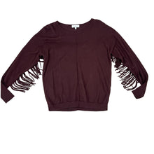 Load image into Gallery viewer, J.Society Women Fringe Sweater Size Small