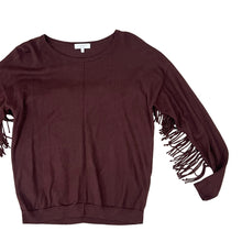 Load image into Gallery viewer, J.Society Women Fringe Sweater Size Small