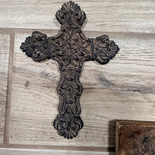 Load image into Gallery viewer, Vintage Lot of 4 Resin Wall Crosses Gallery Wall Set