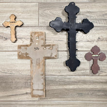 Load image into Gallery viewer, Vintage Lot of 4 Resin Wall Crosses Gallery Wall Set