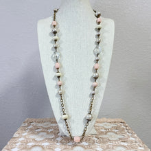 Load image into Gallery viewer, Vintage Yosca Faux Pearl Long Flapper Station Necklace