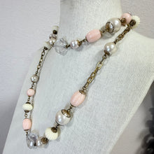 Load image into Gallery viewer, Vintage Yosca Faux Pearl Long Flapper Station Necklace
