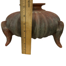 Load image into Gallery viewer, Squash Effigy Vessel with Parrot Supports Replica
