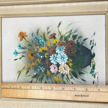Load image into Gallery viewer, R. Garcia Floral Oil in Canvas Painting 17" x 21"