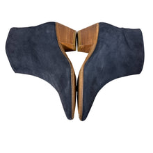 Load image into Gallery viewer, Isabel Marant Western Black Suede Ankle Boots Size 39