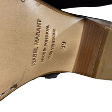 Load image into Gallery viewer, Isabel Marant Western Black Suede Ankle Boots Size 39