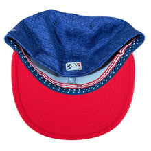 Load image into Gallery viewer, New Era Rangers Stars & Stripes Independence Day Fitted Hat Size 7 1/4 MLB