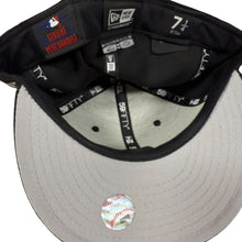 Load image into Gallery viewer, New Era 59FIFTY Oakland A's Black Elephant Logo Fitted Hat Size 7 1/4 MLB Genuine Merchandise