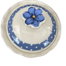 Load image into Gallery viewer, Heather Lane Pottery Hand Painted Hydrangea Florals Sugar Creamer Set 4 Pcs