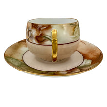 Load image into Gallery viewer, Bavaria Handpainted Floral Tea Cup and Saucer Set of 1