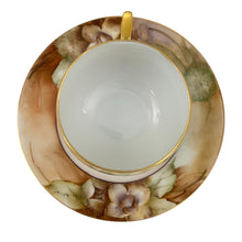 Load image into Gallery viewer, Bavaria Handpainted Floral Tea Cup and Saucer Set of 1