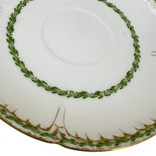 Load image into Gallery viewer, Haviland & Co Limoges Green Garland Tea Cup & Saucer Set of 1