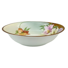 Load image into Gallery viewer, 2.S. & C. Bavaria Handpainted Ombre Floral Bowl Lilies 9"