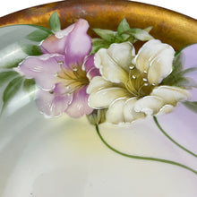 Load image into Gallery viewer, Z.S. & C. Bavaria Handpainted Ombre Floral Bowl Lilies 9"