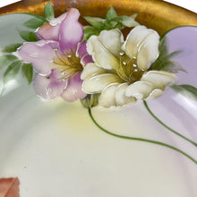 Load image into Gallery viewer, 2.S. & C. Bavaria Handpainted Ombre Floral Bowl Lilies 9"