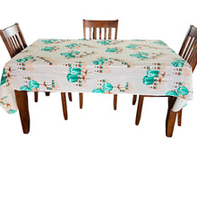 Load image into Gallery viewer, 1970s Floral Table Cloth 58.5 x 90"